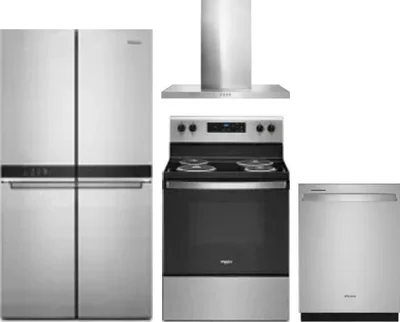 4 Piece Package Includes Refrigerator, Range, Hood And Dishwasher