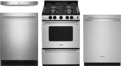 4 Piece Package Includes Refrigerator, Range, Hood And Dishwasher