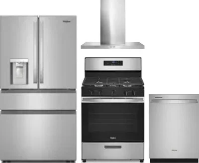 4 Piece Package Includes Refrigerator, Range, Hood And Dishwasher