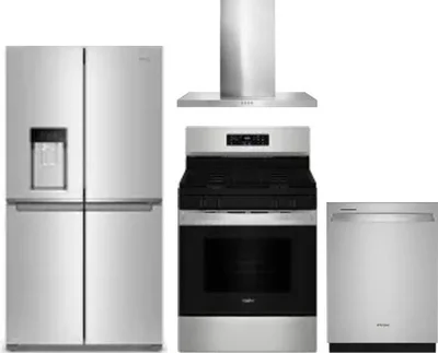 4 Piece Package Includes Refrigerator, Range, Hood And Dishwasher