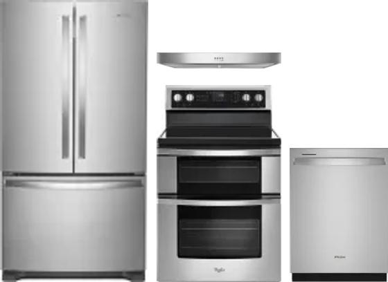 4 Piece Package Includes Refrigerator, Range, Hood And Dishwasher