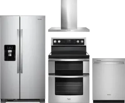 4 Piece Package Includes Refrigerator, Range, Hood And Dishwasher