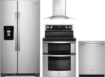 4 Piece Package Includes Refrigerator, Range, Hood And Dishwasher