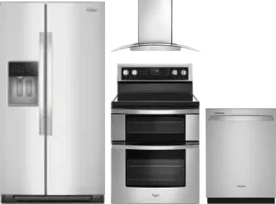 4 Piece Package Includes Refrigerator, Range, Hood And Dishwasher