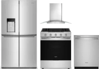 4 Piece Package Includes Refrigerator, Range, Hood And Dishwasher