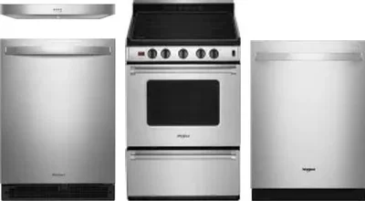 4 Piece Package Includes Refrigerator, Range, Hood And Dishwasher