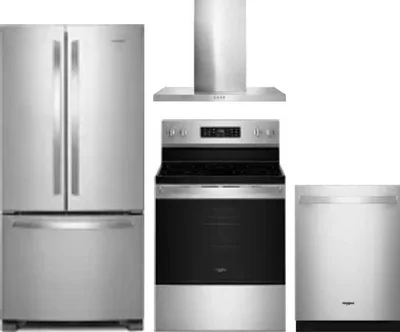 4 Piece Package Includes Refrigerator, Range, Hood And Dishwasher