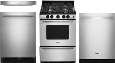 4 Piece Package Includes Refrigerator, Range, Hood And Dishwasher