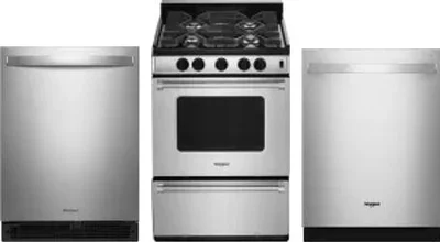 3 Piece Package Includes Refrigerator, Range And Dishwasher