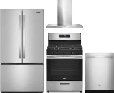4 Piece Package Includes Refrigerator, Range, Hood And Dishwasher