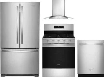 4 Piece Package Includes Refrigerator, Range, Hood And Dishwasher