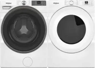 Side by Side Washer & Dryer Set on Pedestals