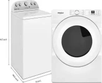 Side by Side Washer & Dryer Set