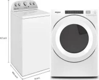 Side by Side Washer & Dryer Set