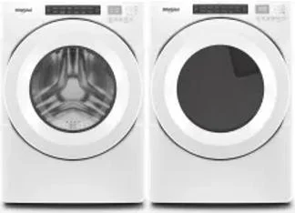 Side by Side Washer & Dryer Set on Pedestals