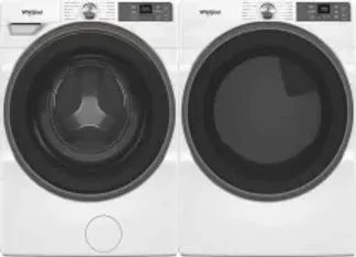 Side by Side Washer & Dryer Set on Pedestals