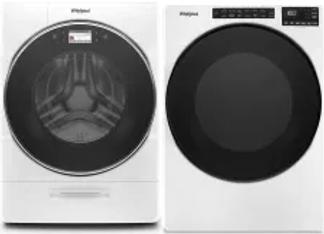 Side by Side Washer & Dryer Set