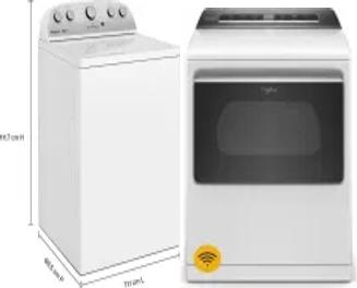 Side by Side Washer & Dryer Set