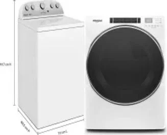 Side by Side Washer & Dryer Set
