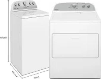 Side by Side Washer & Dryer Set