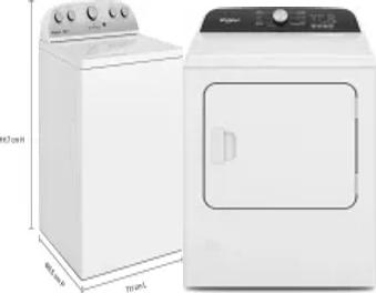 Side by Side Washer & Dryer Set