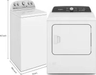 Side by Side Washer & Dryer Set